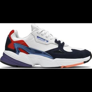 Adidas Womens Falcon “Crystal White Navy”